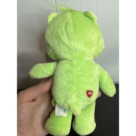 Care Bears 2003 Green Good Luck Bear 8" Plush Toy Play Along Ltd. - Picture 3 of 10